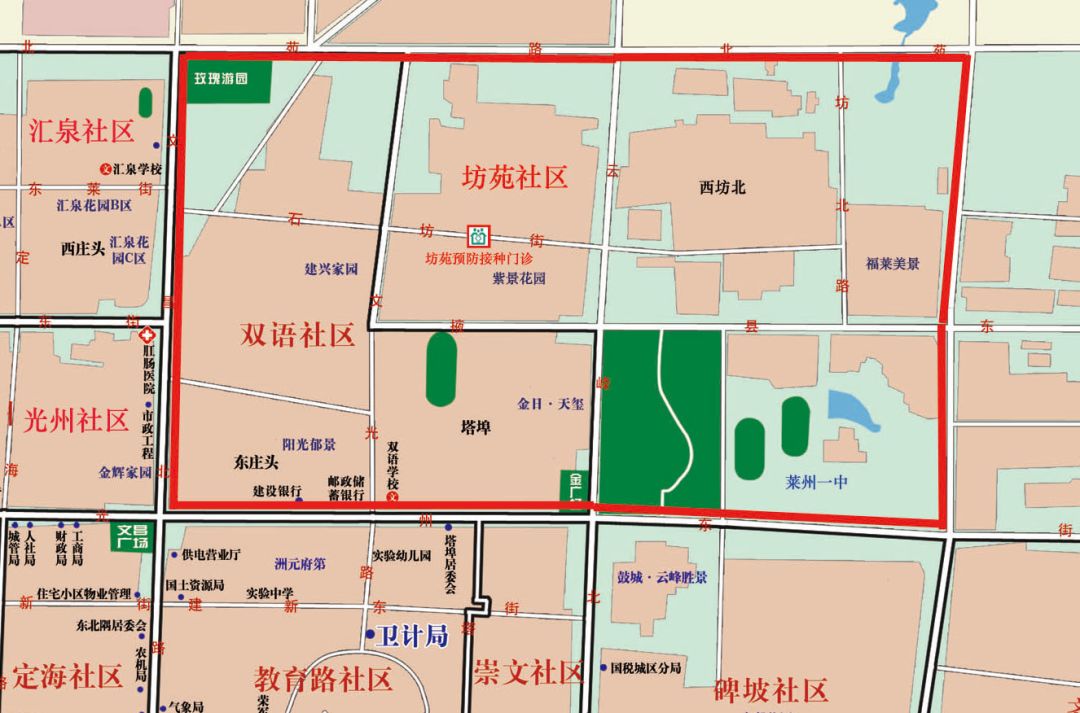 莱州街道区划图图片