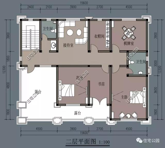 农村2层别墅16x12米,品质典雅,布局实用!