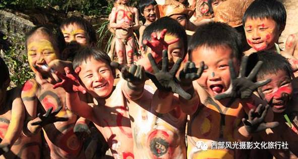 祭火节男童化妆图图片