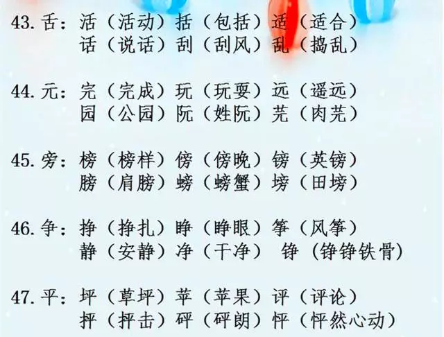 语文老师精心整理 小学"辨字组词"加偏旁,组新字 简单实用!