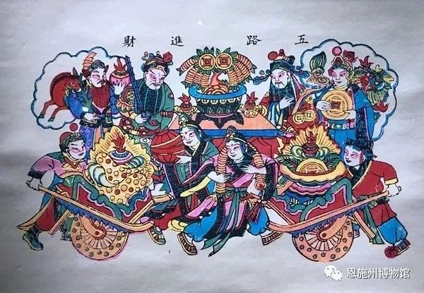 武強年畫歷史悠久,以色彩豔麗,古樸誇張著稱,是中國木版年畫的發源地