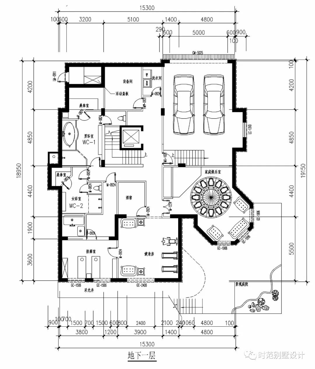 15x18米農村別墅,帶地下室5室5廳經典佈局,過年回家就這樣蓋!