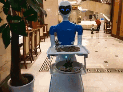 送餐机器人动态图图片