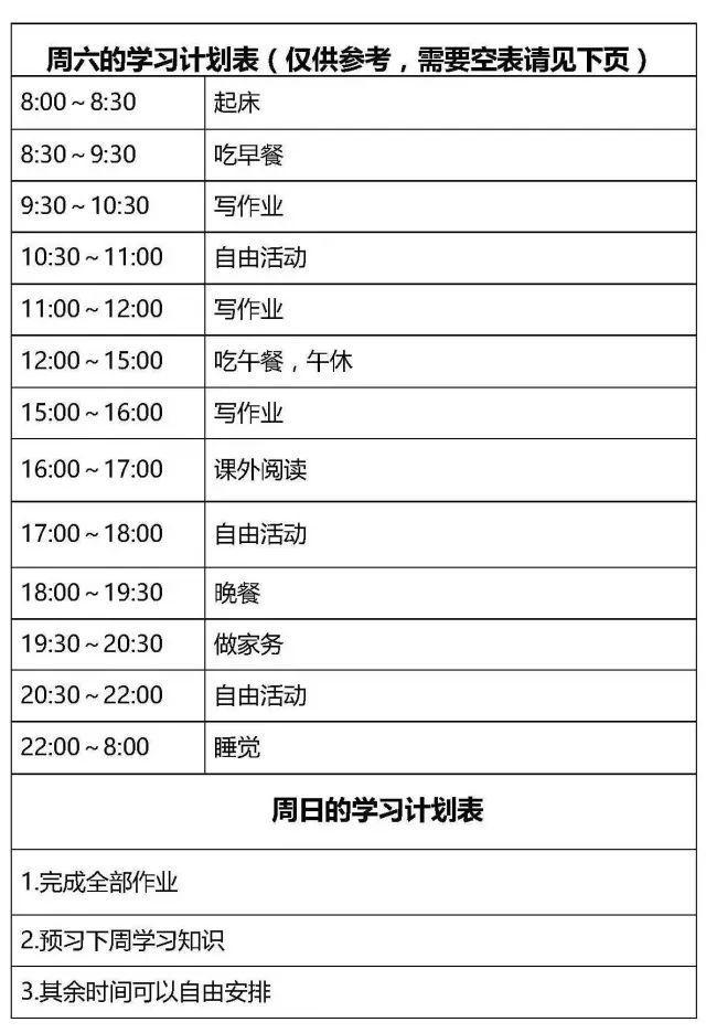 想要定制一个专属的计划表,学习哥精心做出了计划模板,你可以打印下来