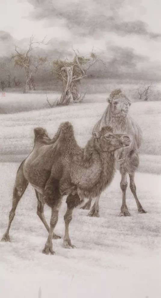赵斌虎 骆驼宫艳丽 草原风情该展览既是对包头市近一个世纪以来美术
