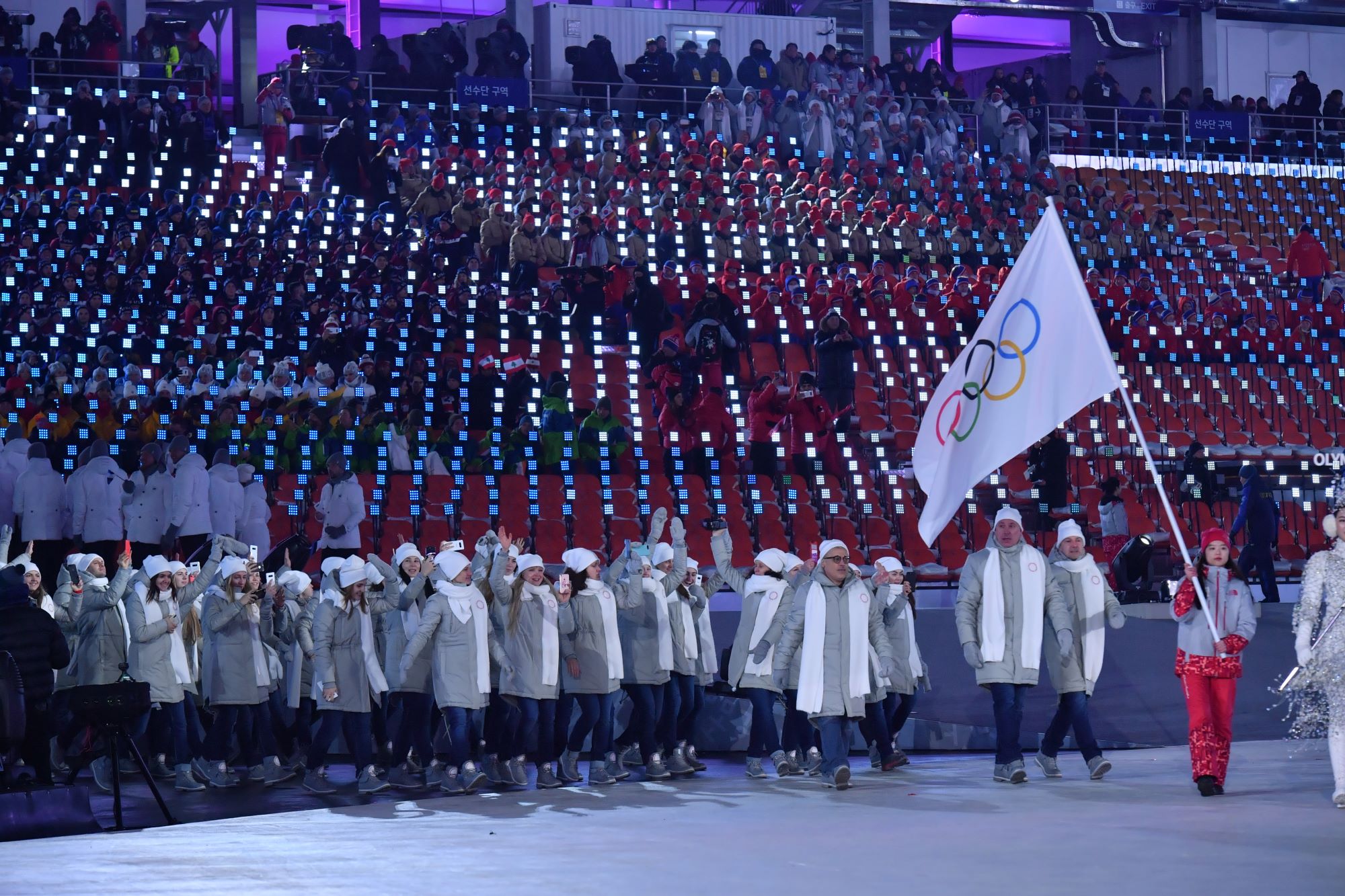 平昌冬奧開幕式回顧 花滑選手金妍兒點燃火炬(圖)