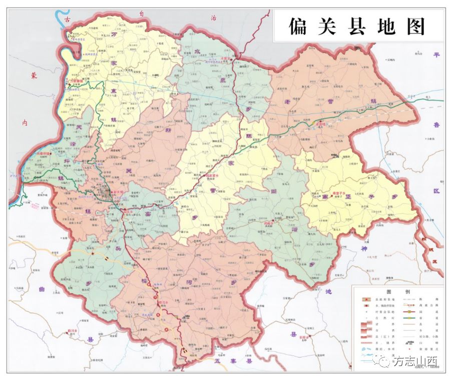 山西偏关县地图图片