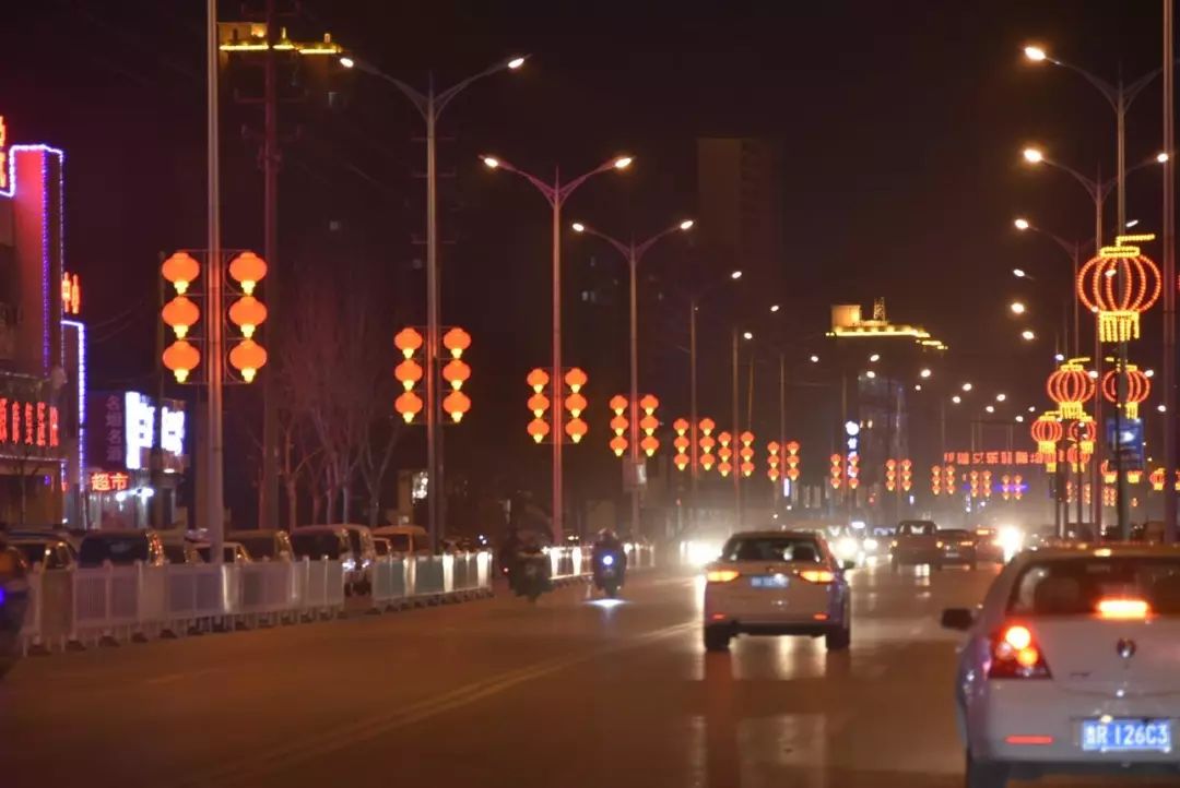 曹县夜景 真实图片