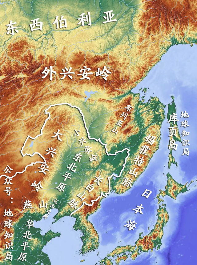 东北地区山脉图图片