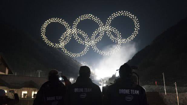 英特尔无人机灯光秀在平昌冬奥会上打破吉尼斯世界纪录