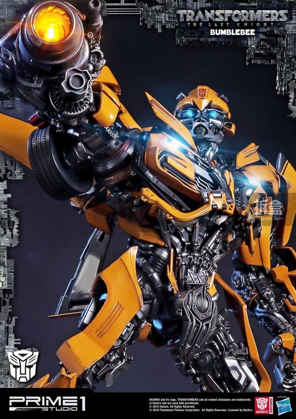 prime1studio变形金刚5最后的骑士大黄蜂bumblebee雕像普通版中国日本