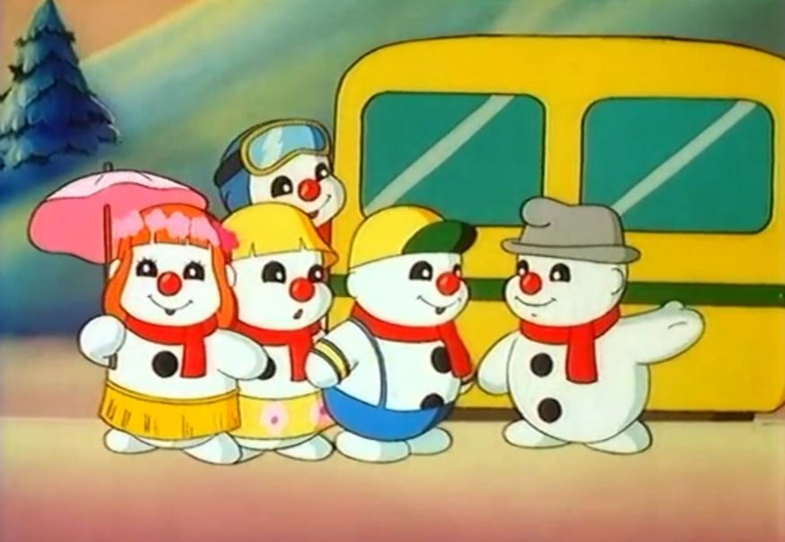 80年代动画片雪人图片