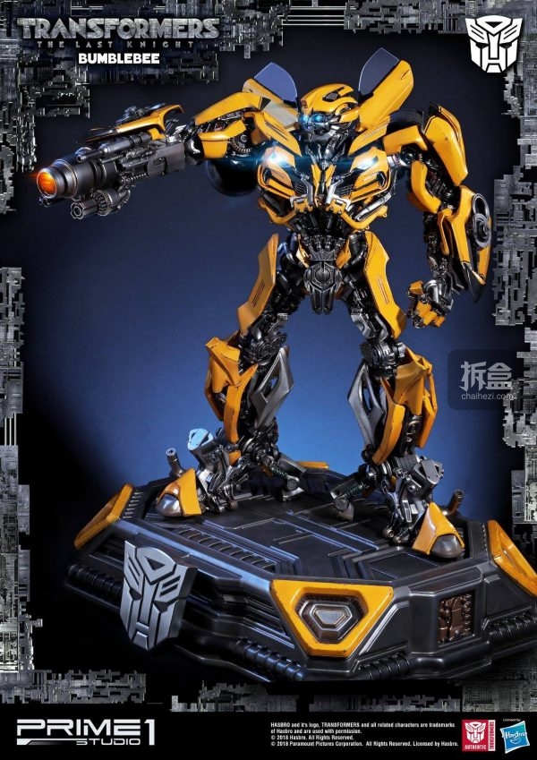 prime1studio变形金刚5最后的骑士大黄蜂bumblebee雕像普通版中国日本