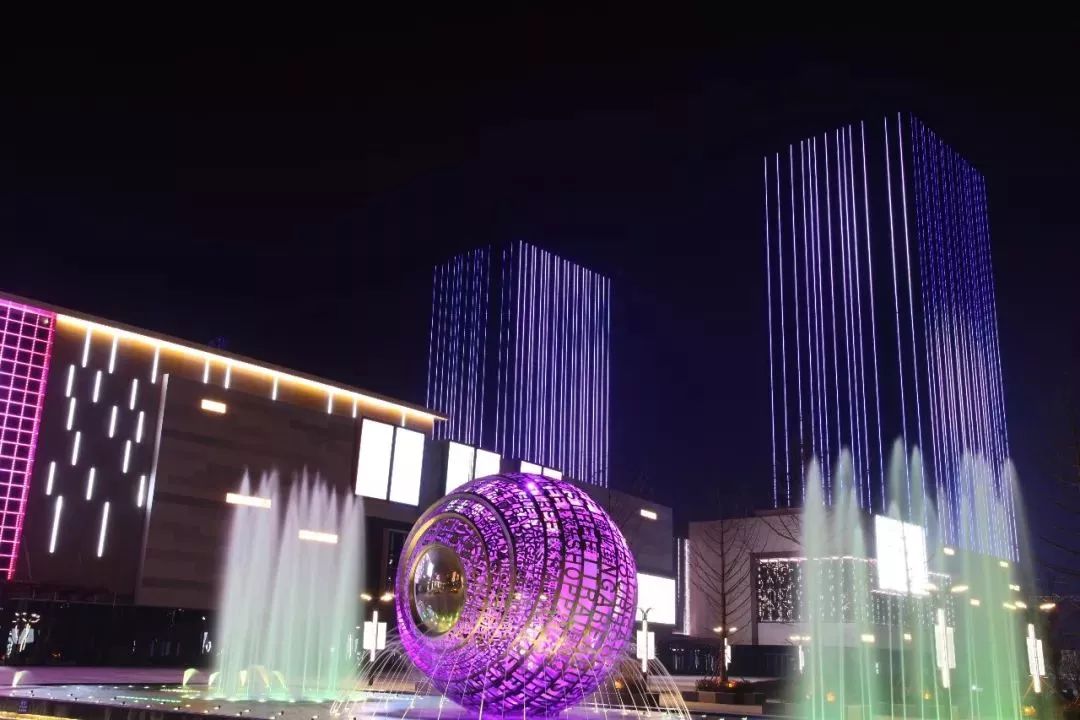 襄阳东津世纪城夜景图片