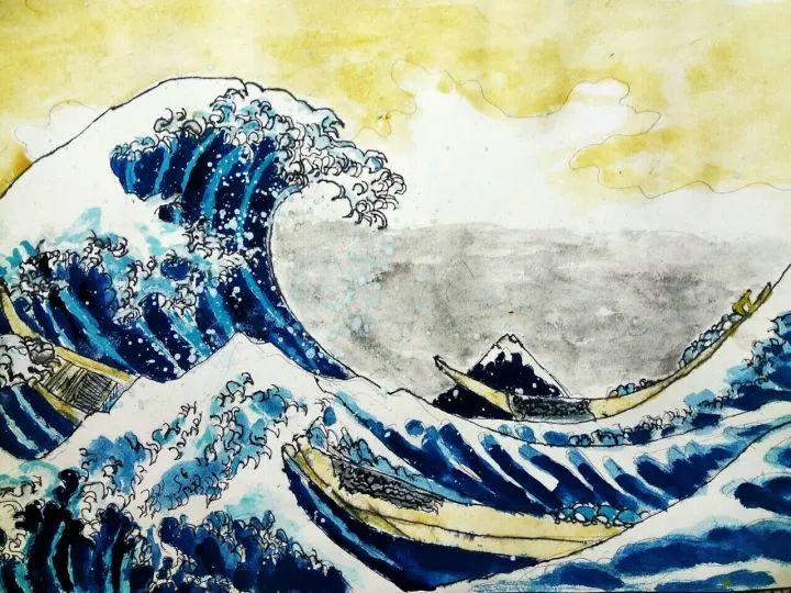 著名的浮世绘木版画神奈川冲浪里制作全程