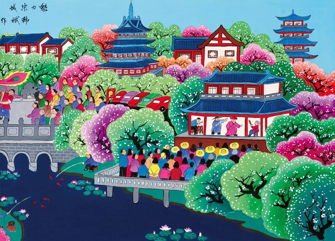青州古城儿童绘画作品图片