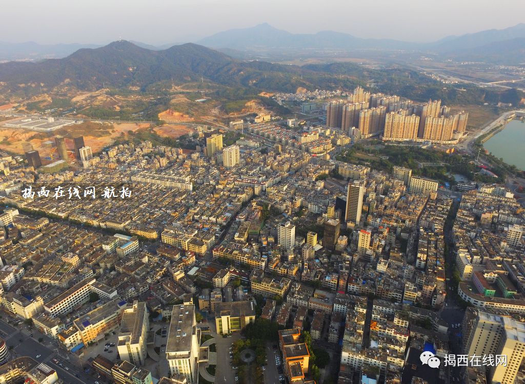 溫泉大道霖都大道過境路職校附近一中路口上空看河婆環城東路一中路口