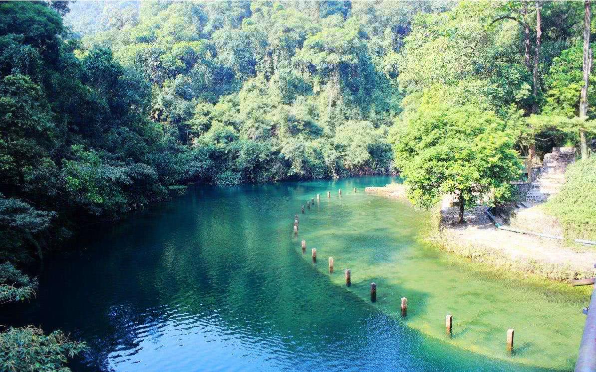 鼎湖山,风景秀丽,风光无限好,被誉为"北回归线上的绿宝石"