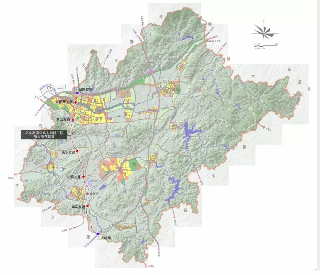 东阳义东永高速规划图图片