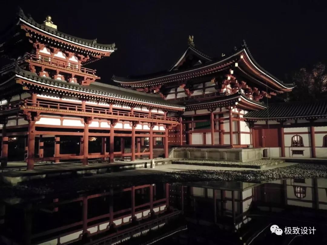 日本行之平等院鳳凰堂夜景