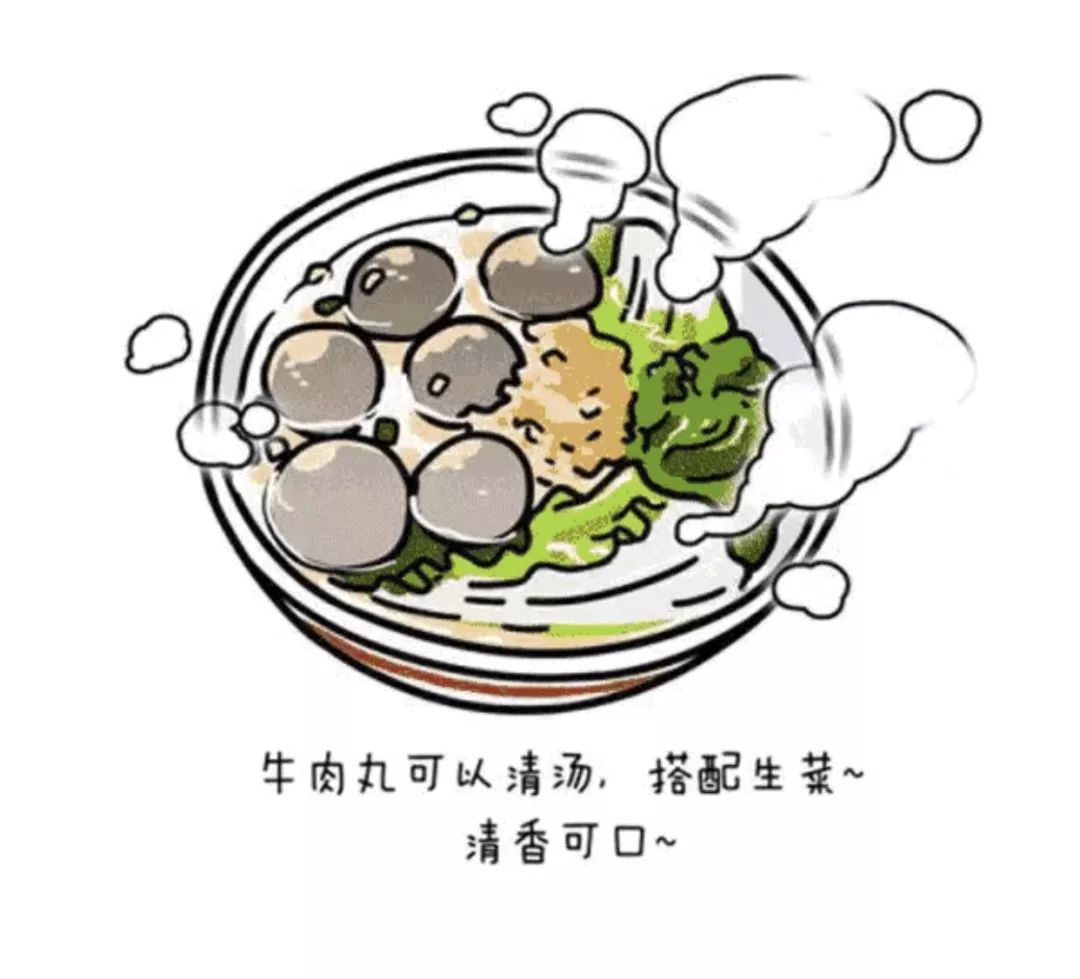 广东牛肉丸的简笔画图片