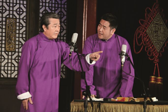 著名相声演员刘俊杰(左)曾两次登上央视春晚舞台