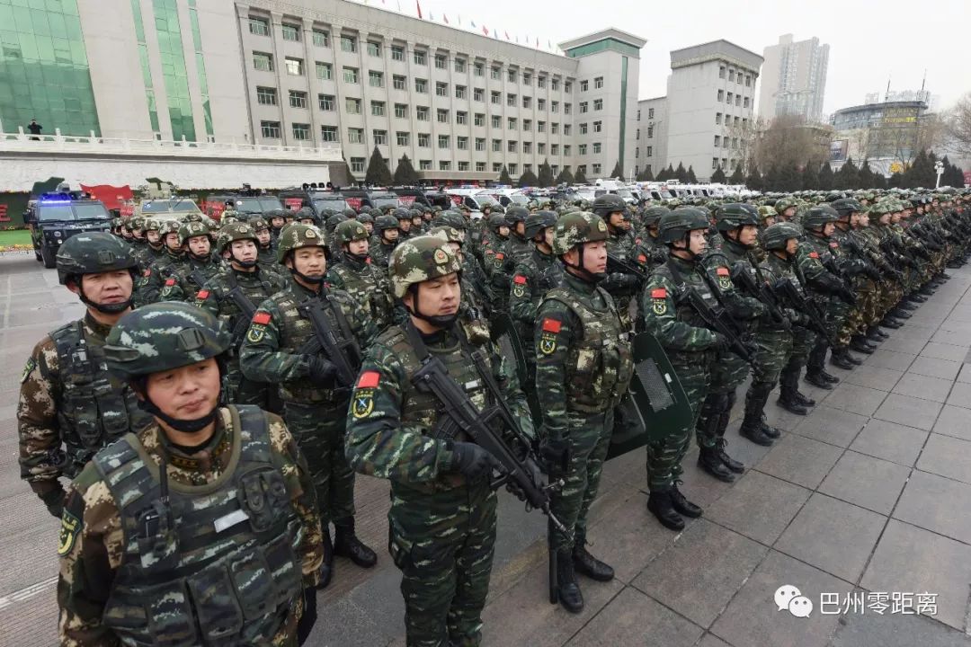 铁流滚滚!巴州举行反恐维稳誓师大会