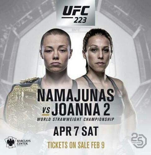 ufc223敲定两场冠军赛:夜魔大战飞鹰,罗斯二番战乔安娜