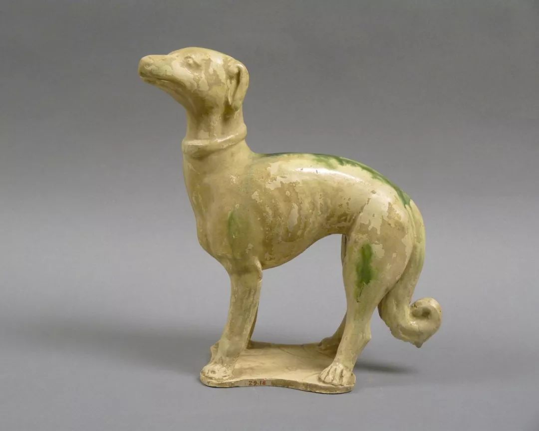 绿釉陶狗,中国东汉时期(25–220)