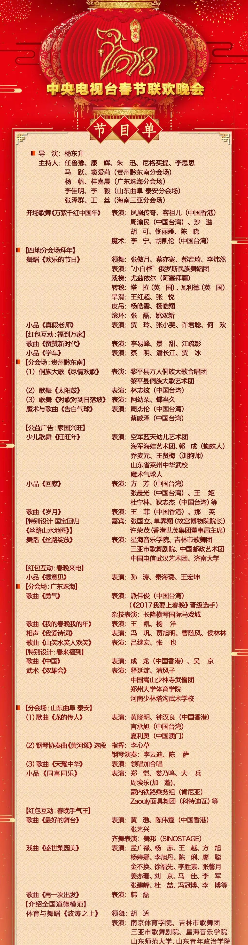 2018央视春晚歌曲图片