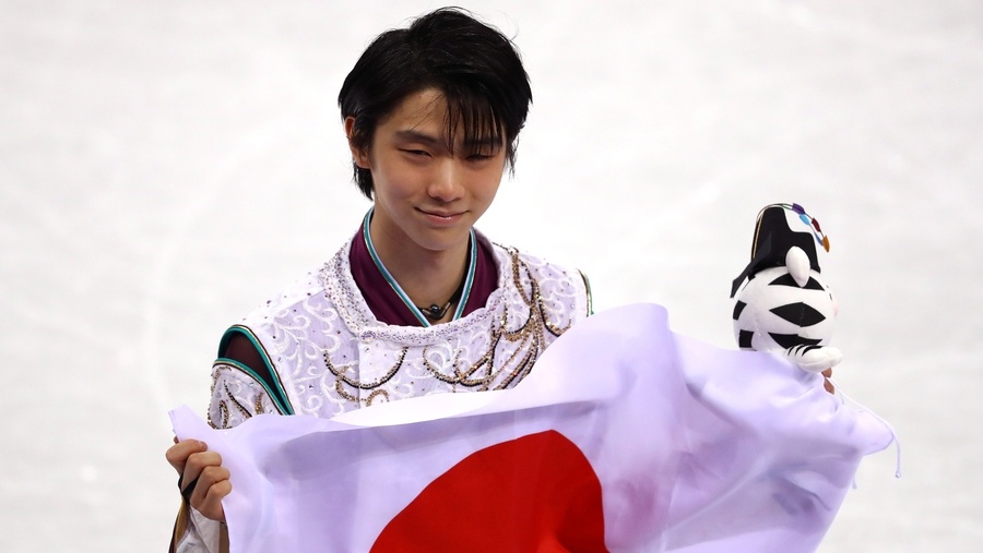 日本花滑王子羽生結弦衛冕冬奧會金牌成66年來男子花滑第一人