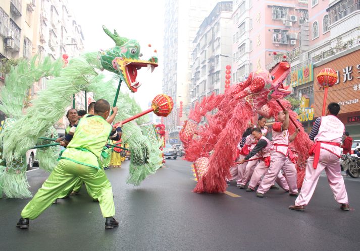 67热热闹闹贺新春 欢天喜地过大年—大埔县城举行新春拜年活动