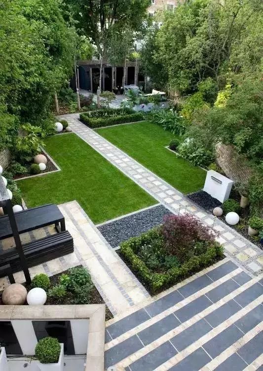 100平米小庭院绿化设计图片