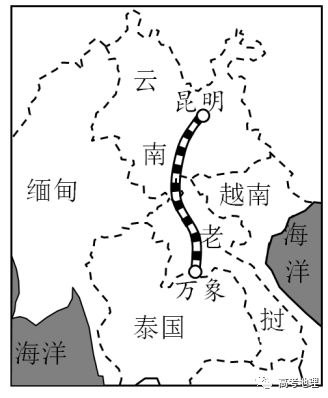 中老铁路线路图片