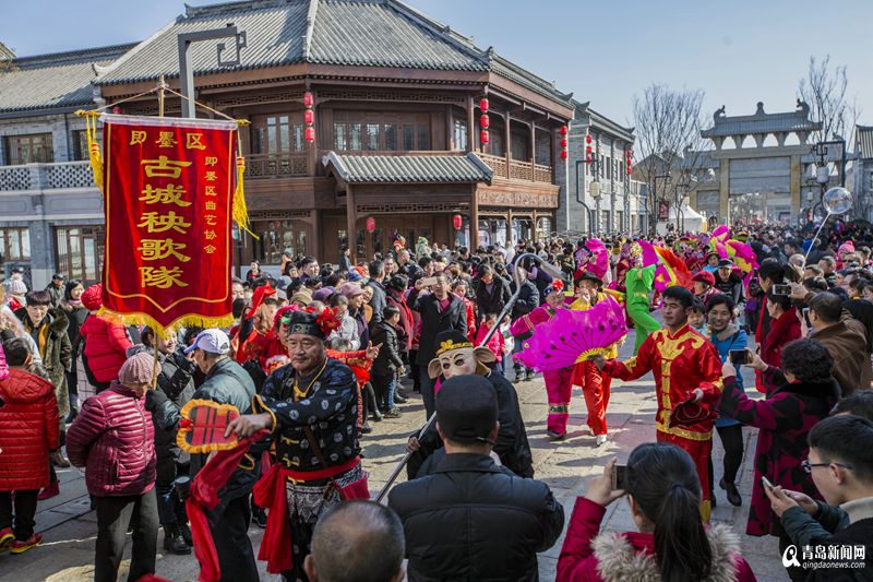 摄)青岛新闻网2月18日讯(文/庞为 图/迟存霞)这个春节,即墨古城那可是