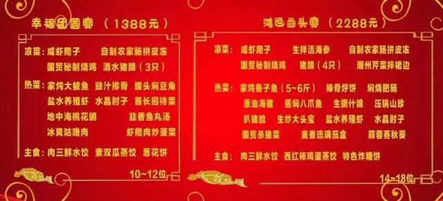 寿宴消费满1000元赠送精美熟食礼盒一桌精心准备的菜肴感谢父母的养育