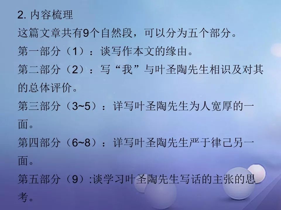 部編版七年級語文下冊第十三課《葉聖陶先生二三事》同步預習