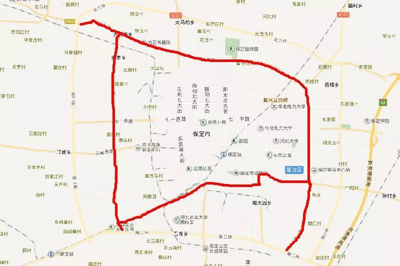 易县县城路线限行图图片