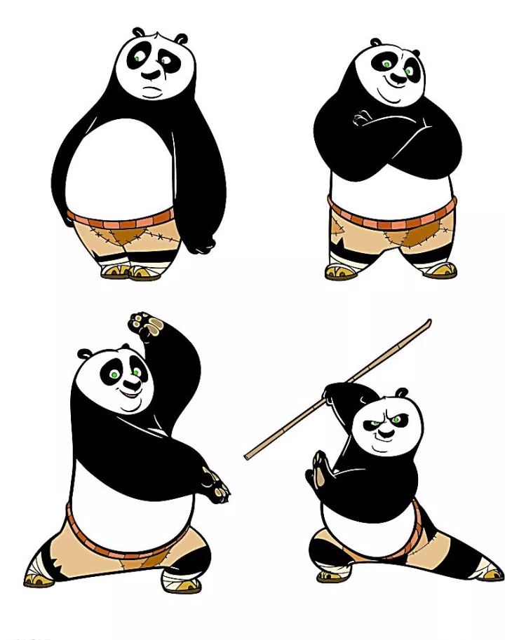 功夫熊猫卡通形象图片