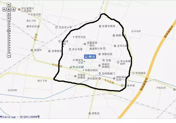 涿州限行区域划分图图片