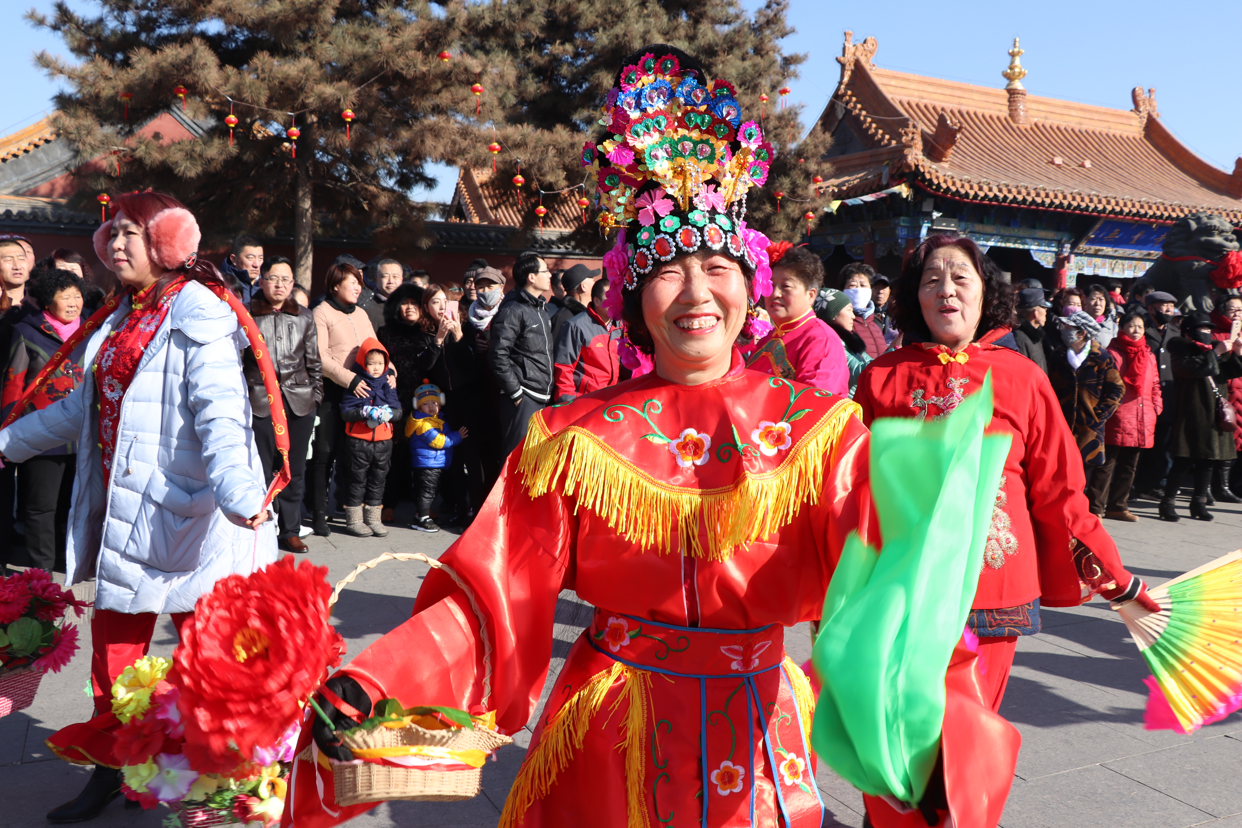 内蒙古举办文化庙会古色古香中国年