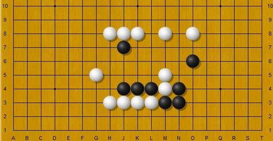 围棋思考题:能抓住白两子棋筋吗?