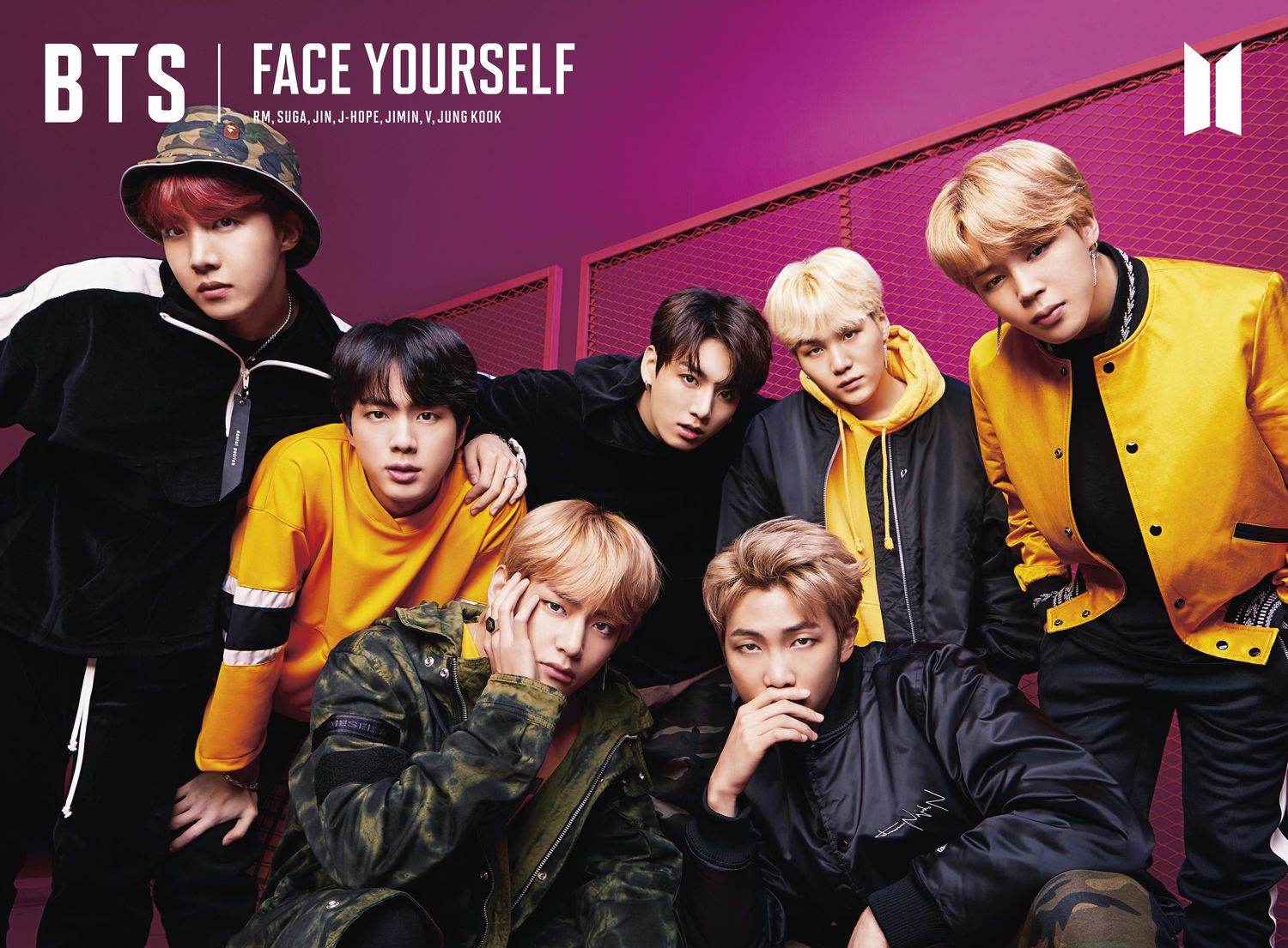 防弹少年团日本第三张专辑《face yourself》封面公开