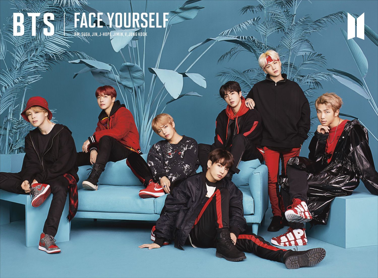 防弹少年团日本第三张专辑《face yourself》封面公开