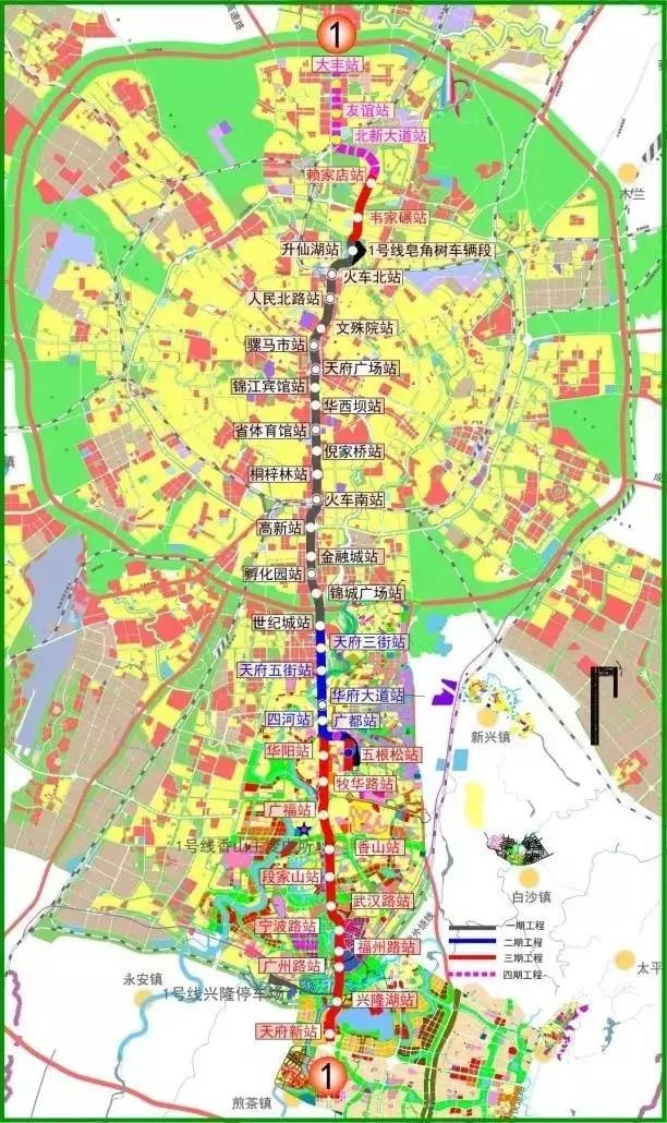 好消息成都地鐵1號線三期下月開通啦以後到四川現代職業學院更方便啦