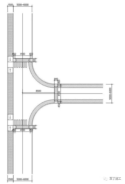 道路交叉口cad图怎么画图片