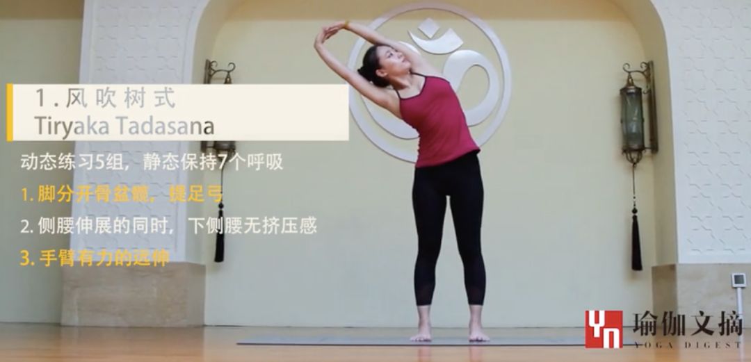 1,風吹樹式(tiryka tadasana)『風吹樹式』 『扭轉雙腿背部伸展式』