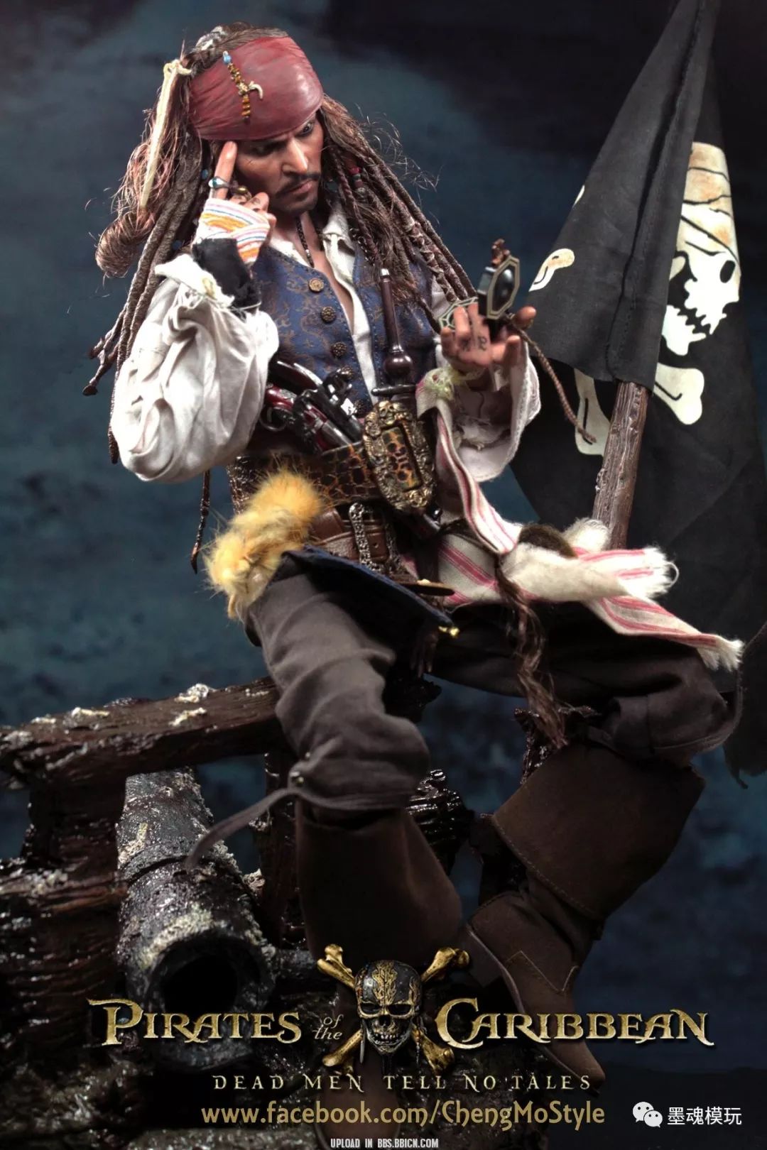 hottoys 1/6 dx15《加勒比海盜5:死無對證》 - 傑克船長 jack sparrow