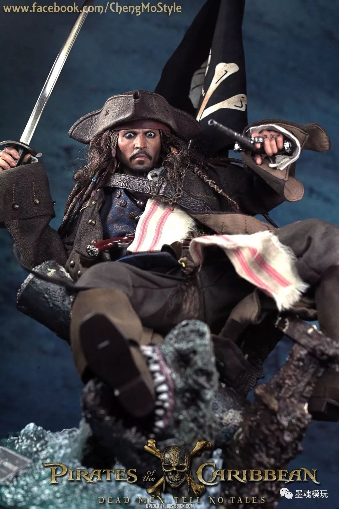 hottoys 1/6 dx15《加勒比海盜5:死無對證》 - 傑克船長 jack sparrow