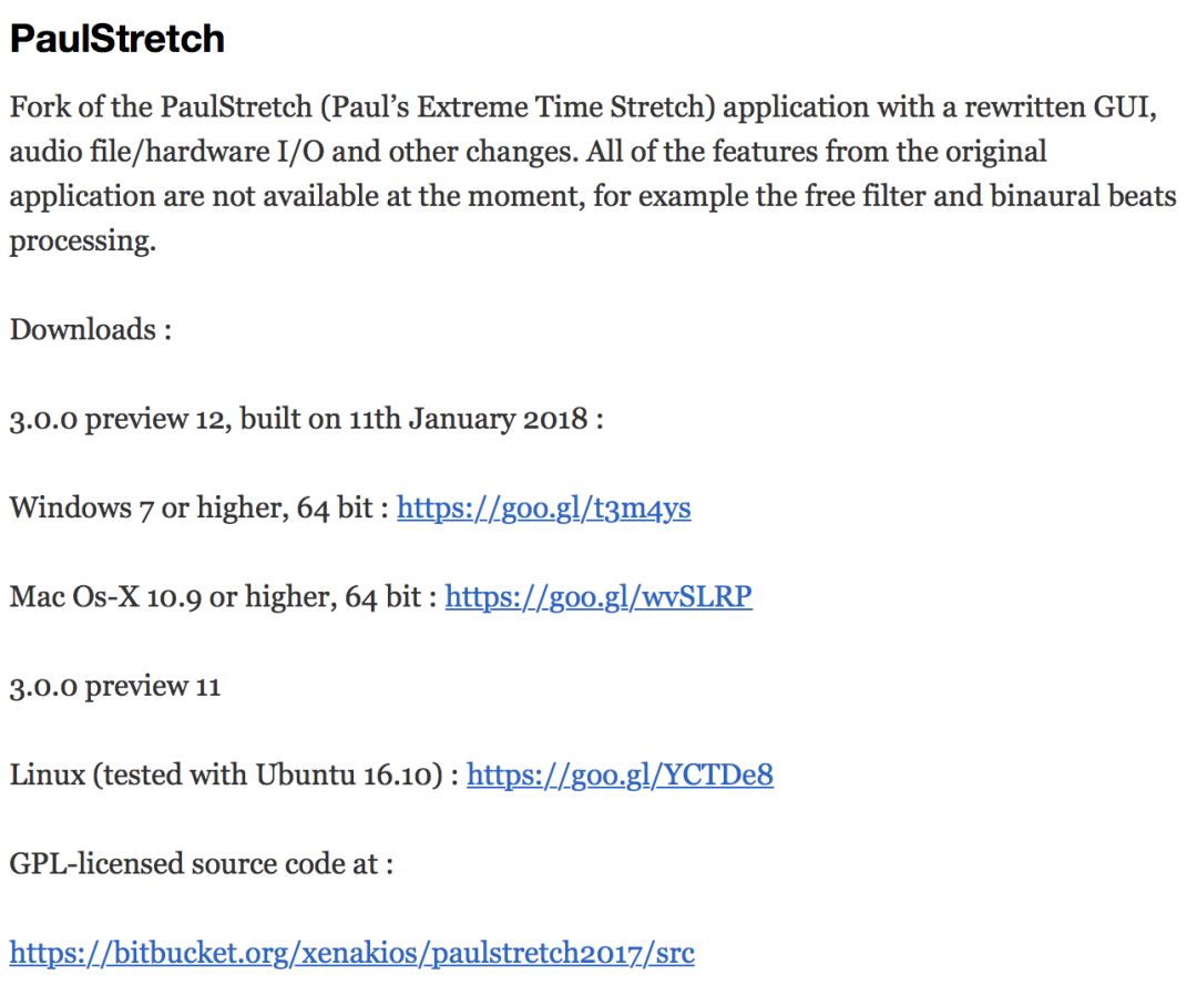 软件福利：一个可以把声音放慢八倍的免费插件PaulStretch